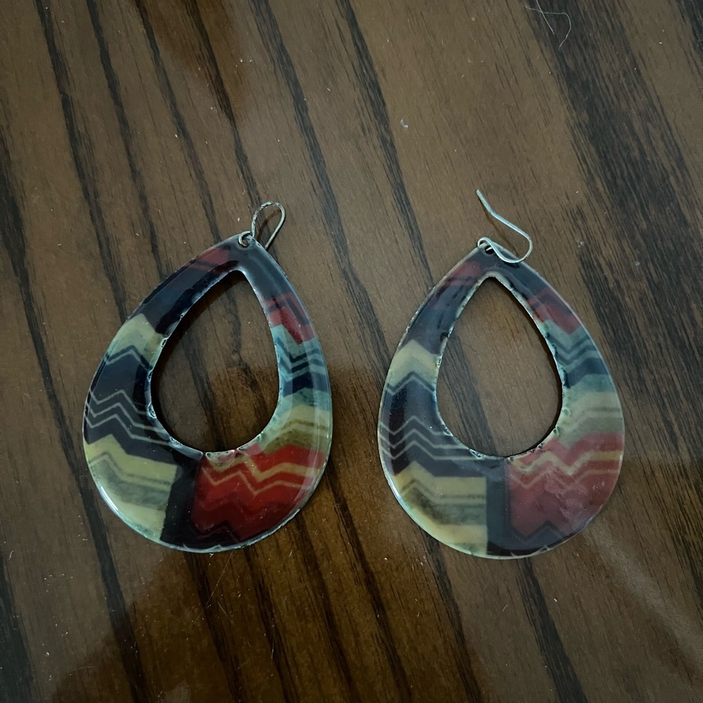 Multicolor Teardrop Earrings